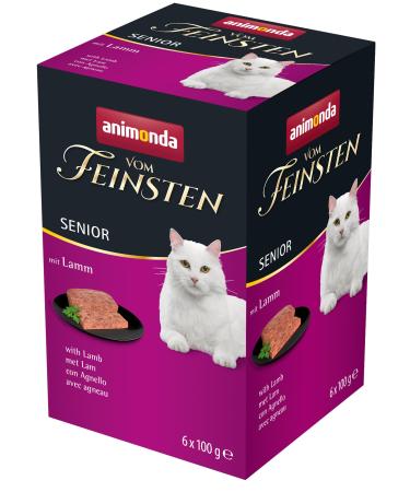 animonda Vom Feinsten Senior wet food for older cats from 7 years with lamb 6 x 100 g