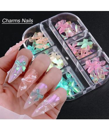 36 PCS Butterfly Bow-Knot Nail Charms - Rhinestone Crystal Sequins 3D Nail Art Studs for Women - DIY Manicure Decorations - Buy Online on GoSupps.com