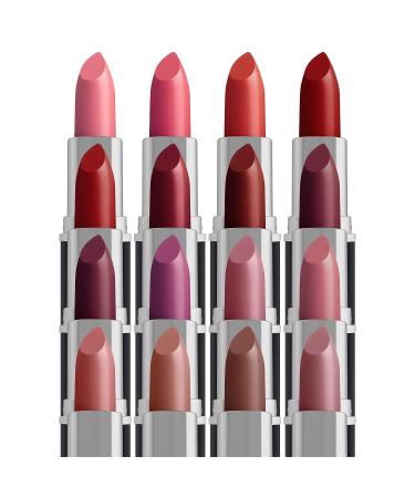 SHANY Sweet Sixteen Creme Lipstick Set - 16 Highly Pigmented Shades for All Day Wear - Buy Online on GoSupps.com