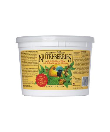Lafeber Classic Nutri-Berries Pet Bird Food, Made with Non-GMO and Human-Grade Ingredients, for Parrots 3.25 Pound (Pack of 1)