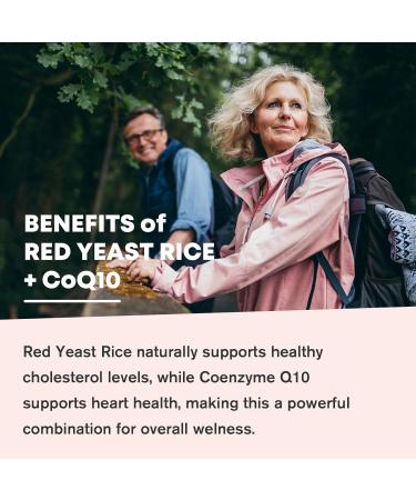 GORNVB Red Yeast Rice with Coq10 Gummies Red Yeast Rice 2400 mg with CoQ10 200 mg for Cholesterol Lowering Supplements Sugar Free Non-GMO Vegan Heart Health Support 60 Counts - Buy Online on GoSupps.com