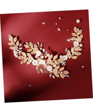 DOITOOL 1pc Soft Pottery Flower Comb Wedding Hair Accessories for Women Bride Headpieces for Wedding Hair Accessory for Women Wedding Hair Combs for Brides Alloy Women's Headband Pearl - Buy Online on GoSupps.com