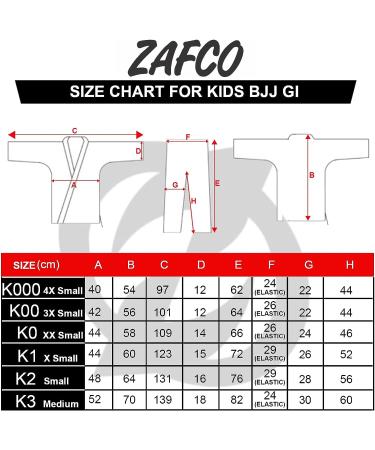 Zafco Sports Brazilian Jiu Jitsu  Kids Jiu Jitsu Gi Children BJJ Gi Grappling Kimonos Lightweight White Belt Military Green k1 - Buy Online on GoSupps.com