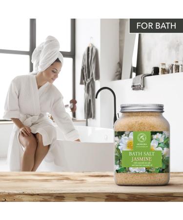 Buy Jasmine Bath Sea Salt 46 Oz - Relaxing Aromatherapy Bath Soak | Body Care & Beauty | 1300g Floating Flower Essence - Buy Online on GoSupps.com