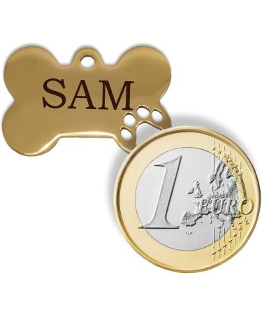 Personalized Bone-Shaped Pendants for Dogs & Cats | Ibera Gifts - Custom Engraved Collars with Paw Design - Buy Online on GoSupps.com