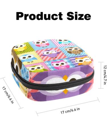 Colorful Funny Owl Napkin Storage Bags - Portable Period Pockets for Women Teens & Girls | Menstrual Cup Holder & Breastfeeding Insert - Buy Online on GoSupps.com