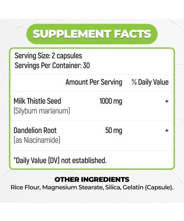 DetoxNextGen Advanced Fast-Acting Detox Liver & Kidney Support Supplement with Milk Thistle & Dandelion Root - Promotes Natural Cleansing & Toxin Removal Dietary Supplement | 60 Capsules - Buy Online on GoSupps.com