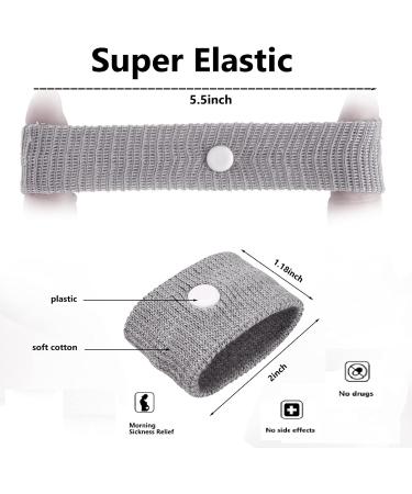 Motion Sickness Bands for Adults - Nausea Relief Wristbands - 2 Pairs - Buy Online on GoSupps.com