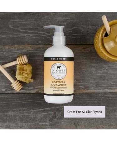 Dionis Milk & Honey Scented Body Lotion | Hydrating & Moisturizing | Made in USA | Cruelty-Free & Paraben-Free | 8.5oz Pump Bottle - Buy Online on GoSupps.com