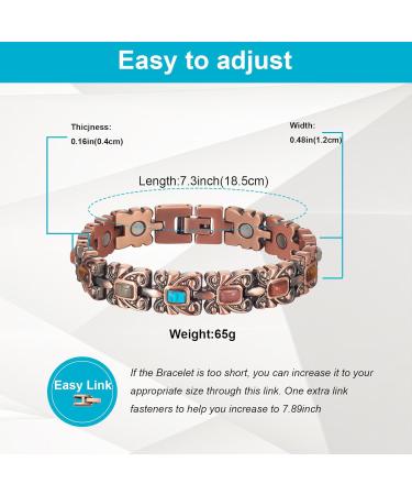 Shop 99% Pure Copper Bracelets for Men & Women | Adjustable Turquoise Healthy Jewelry Gift - Buy Online on GoSupps.com