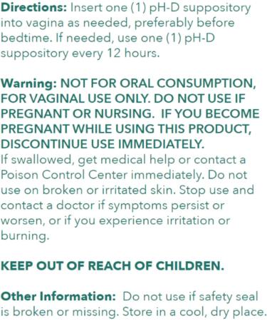 pH-D Feminine Health Support 600 mg Boric Acid Suppositories Woman Owned for Vaginal Odor Use 72 Count - Buy Online on GoSupps.com