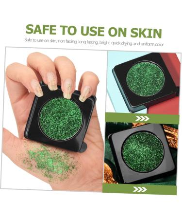 FOMIYES Glitter Eyeshadow Palette Green Makeup Eye Shadow Pallets for Women Sparkle Eyeshadow Shimmer Eyeshadow Green Eyeshadow Green Pearlescent Monochrome Eyeshadow Green Glitter Plastic - Buy Online on GoSupps.com