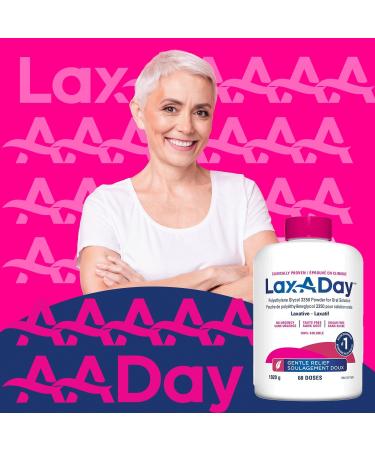 LAX-A-Day Powder Laxative No Taste, No Grit, No Sugar Relief of Occasional Constipation 60 Doses 1020g - Buy Online on GoSupps.com