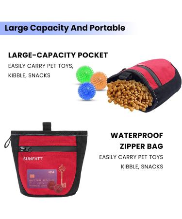 SUNFATT Treat Pouch Dog Training Dog Treat Pouch Magnetic Treat Pouch with Adjustable Waist Belt and Waist Clip Design Dog gaterie Pouch for Puppy Training Courses and Going for Walks - Buy Online on GoSupps.com