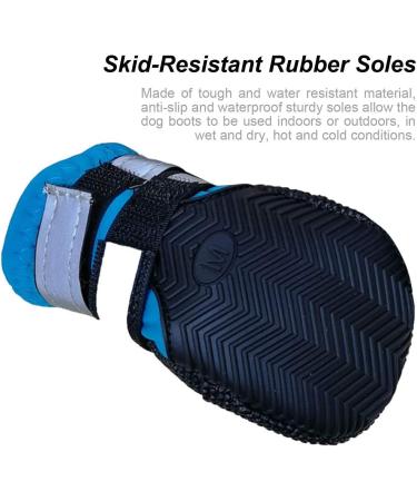 Ewolee Dog Boots - Breathable Non-Slip Protection for Dogs | 4-Piece Slippers (XXL Lake Blue) - Buy Online on GoSupps.com