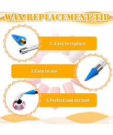 ATOZS 32 Pieces Nail Rhinestones Picker Replacement Head Tips for Nail Dotting Pen to Nail Gem Jewelry - Buy Online on GoSupps.com