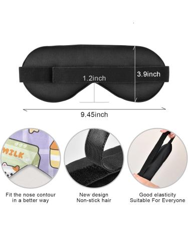 Haskirky Light Blocking Eye Mask - Breathable & Adjustable for Adults | Perfect for Travel, Yoga, Meditation, Office Sleep - Comfortable & Cute Design - Buy Online on GoSupps.com