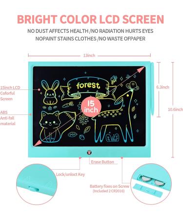 15-Inch LCD Writing Board for Kids - Magic Drawing Tablet Toys for Ages 2-12 - Best Electronic Gifts for Children - Buy Online on GoSupps.com