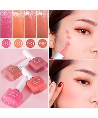 VERONNI Fruit Juice Liquid Blush - Long Lasting Shimmer Cheek Blush | Moisturizing & Lightweight | Waterproof Cream Blush (402) - Buy Online on GoSupps.com