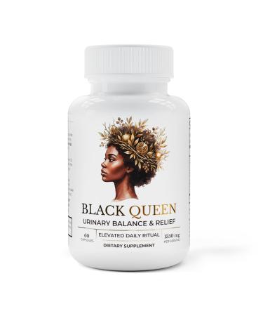 Black Queen UTI Relief D Mannose with Cranberry - 1000mg D-Mannose Capsules for Urinary Tract Health for Women - Hibiscus Dandelion Root for Bladder Control Supplements & Kidney Cleanse Detox & Repair