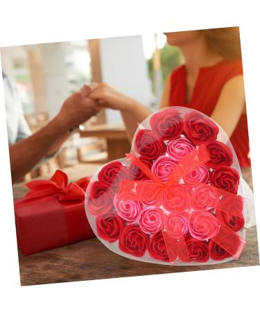 Healeved 3pcs Valentine's Day Present Preserved Rose Soap Preserved Flower Rose Fake Soap Flowers Simulation Soap Flower Adorns Flower Ornaments Flower Soap Artificial Bouquet Box Plastic - Buy Online on GoSupps.com