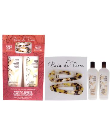 Bain de Terre Coconut Papaya Ultra Hydrating Duo Unisex Shampoo and Conditioner 2 oz