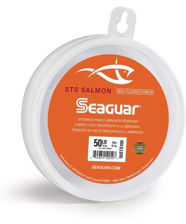 Seaguar STS Salmon Fishing Line - 40lb 100yd Clear | Premium Fluorocarbon Leader - Buy Online on GoSupps.com
