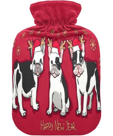 Buy KCLDECI Hot Water Bottle with Cover - 2L French Dog Design for Pain Relief & Foot Warmer Hot & Cold Therapy for Cramps | International Shipping - Buy Online on GoSupps.com