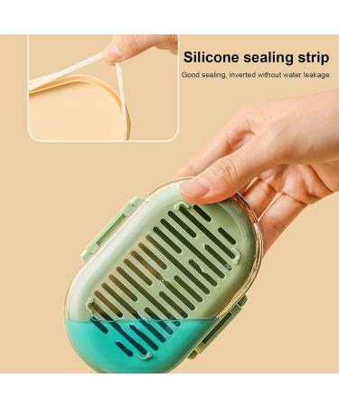  Holdes Travel Shampoo Case Travel Shampoo Holder Portable Shampoo Case Travel Shampoo Holder with Draining Surface Shampoo Bar Holder for Home Travel Green - Buy Online on GoSupps.com