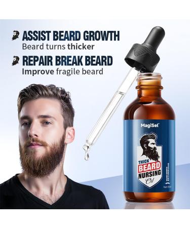 Huile barbe homme Huiles de Croissance de Barbe Soin Barbe Homme Kit de soins de barbe pour hommes La Croissance de la Barbe Composition Naturelle Soin Nourrissant pour Barbe et Peau 55ml - Buy Online on GoSupps.com