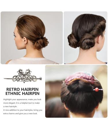 Frcolor Retro Silver Hair Clips - Celtic Dragon Hairpins | Viking Hair Jewelry for Women & Girls - Buy Online on GoSupps.com