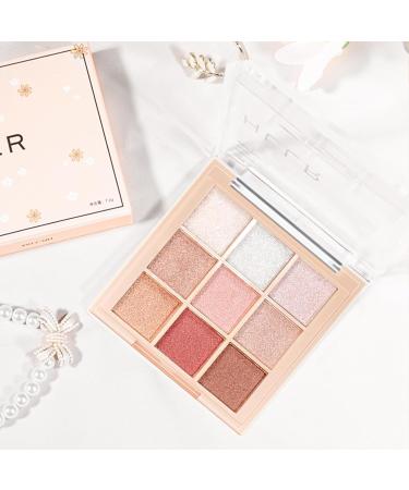 Eye Makeup Palette Eyeshadow Palette 9 Colors Eye Palette Eyeshadow Palette Comes With 2 Eyeshadow Brushes For Beginners Waterproof Fine Powder Makeup Palette - Buy Online on GoSupps.com