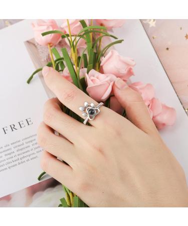 CSSTONE Dog Paw Photo Necklace - 925 Sterling Silver Projection Chain with Picture - I Love You Memory Gift for Women & Pets - Buy Online on GoSupps.com