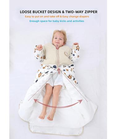 Chilsuessy Winter Sleeping Bag 2.5 Tog/Spaceship 150cm - Adjustable Length & Removable Sleeves - Toddler Sleeping Sack for Boys & Girls - 6-9 Years - Buy Online on GoSupps.com