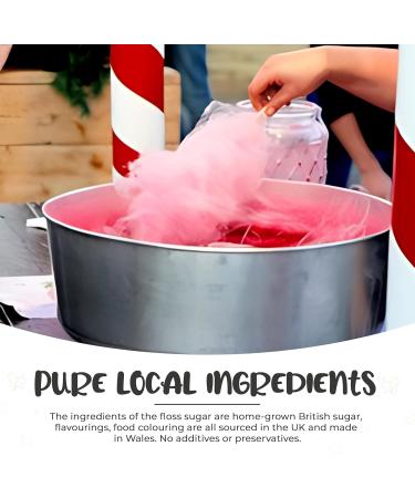 Baking Beauty and Beyond Premium Floss Sugar for Cotton Candy - Cotton Candy Flossing Sugar with Natural Ingredients Perfect for Every Occasion Bulk Floss Sugar 800g - Watermelon Flavour - Buy Online on GoSupps.com