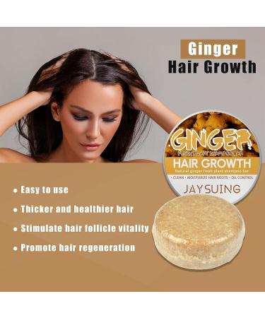 Ginger Hair Regrowth Shampoo Bar - 2PCS | For Thinning Hair & Loss | Natural Ginger Soap - Buy Online on GoSupps.com