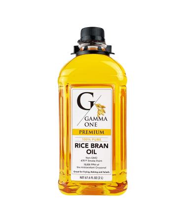 Gamma One 100% Pure Rice Bran Oil, 67.6 Ounce 67.6 Fl Oz (Pack of 1) 1 Count - Buy Online on GoSupps.com