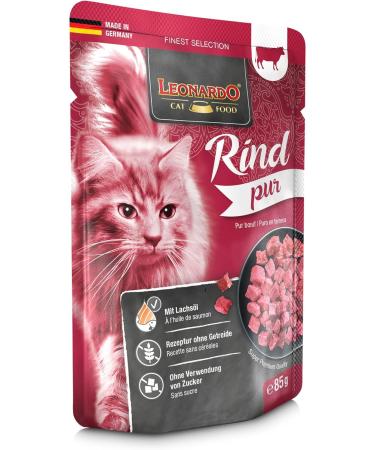 Leonardo Freshness Bag 16x85g | Grain-Free Wet Cat Food | Complete Meal in Single Portions - Buy Online on GoSupps.com