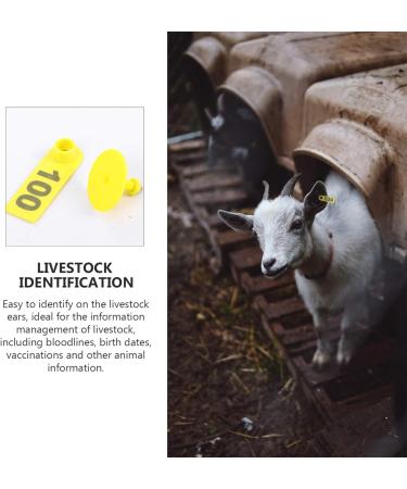 Balacoo 100pcs Sheep & Cattle Ear Tags - Durable Animal Identification & Livestock Number Tags - Buy Online on GoSupps.com