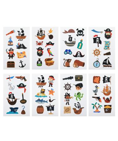 Pirate Temporary Tattoos - 24 Sheets | Birthday & Party Decorations - Buy Online on GoSupps.com