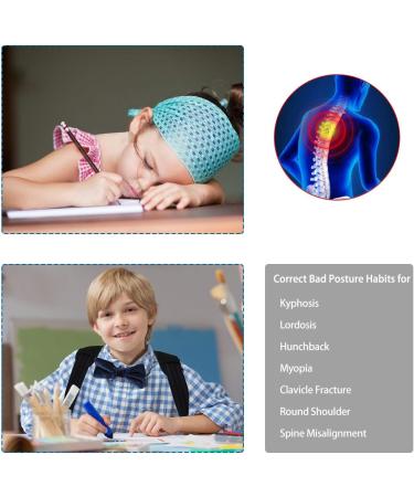 Posture Corrector Brace for Teens & Kids | Adjustable Upper Back Straightener for Neck & Shoulder Pain Relief (S: 24-28 - Buy Online on GoSupps.com