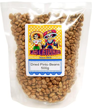 Las Catrinas Pinto Dried Beans 500g / Mexican Frijoles Dried Pinto Beans Double Cleaned Fresh Dried Pinto Beans - Buy Online on GoSupps.com