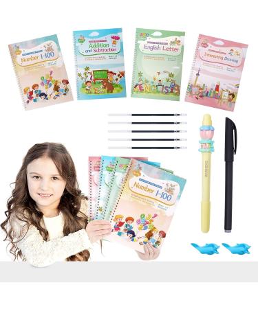 Magic Ink CopyBooks for Kids - Reusable Handwriting Workbooks | 13-Piece Set for Preschools - Improve Writing Skills - Buy Online on GoSupps.com