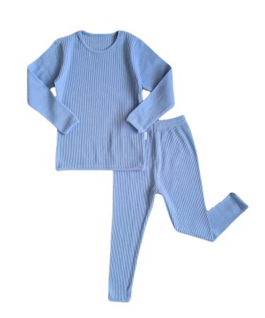 DreamBuy 20 Colours Ribbed Pyjama/Tracksuit/Loungewear Unisex Boys And Girls Pyjamas Baby Clothes Pyjamas For Women And Mens Pyjamas 6-12 Months Powder Blue
