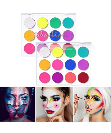 SOMGKIN 12 Colors Shimmer Matte Ultra Pigmented Eyeshadow Palette Matte Glitter Long Lasting Waterproof Palette Eyeshadow Palettes For Women (02)