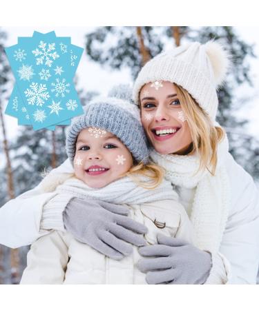 120+ Christmas White Snowflake Window Clings - Winter Decorations Stickers for Body, Face & Party Favors - Buy Online on GoSupps.com