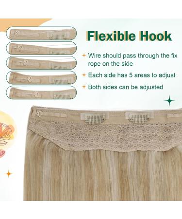 Easyouth Blonde Highlight Fish Line Hair Extensions 20 Inch 100g #27P613 - Buy Online on GoSupps.com