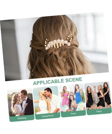 DRESSOOS bridal hair accessories vintage hair accessories girl hair accessories pearl hair comb bridal hair accessory rhinestone hair clips for women bride rhinestones Fashion hairpin - Buy Online on GoSupps.com