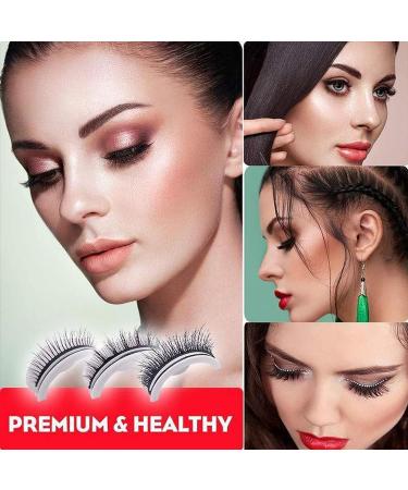 Reusable Self Adhesive False Eyelashes - Natural, Glue-free, Reversible Pairs (L01) - Buy Online on GoSupps.com
