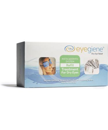 EyeGiene Hot Eye Compress Wafers - 30 Pairs Refill for Dry Eyes, Styes, Blepharitis - Water-Free & Microwave-Free Heating Solution - Buy Online on GoSupps.com